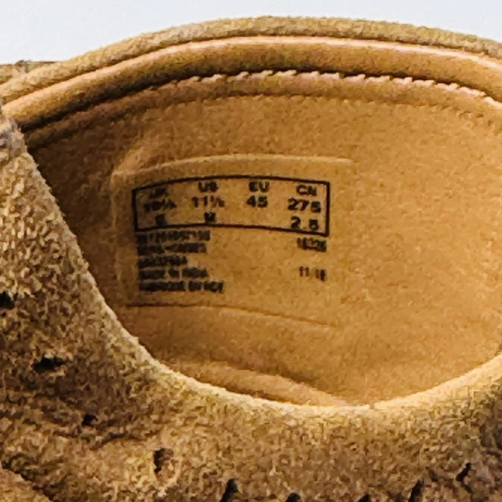 Clarks Collection Oxford Shoes Men 11.5M Brown Tan Cap Toe Cushion Soft Ortholit